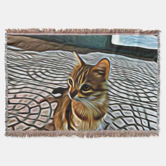 Cobertor Painting Linda Cat (Frente)