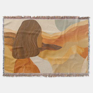 Cobertor Paisagem Boho Abstrato (17)