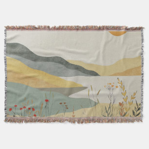 Cobertor Paisagem Boho Abstrato (25)