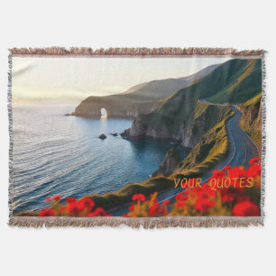 Cobertor Paisagem Costeira ao Pôr do Sol – Arte Dramática d
