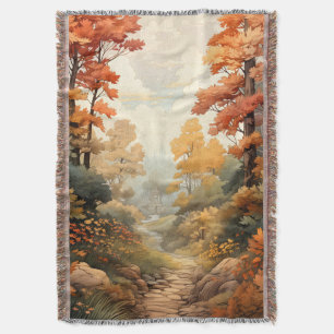 Cobertor Paisagem de outono de Aquarela