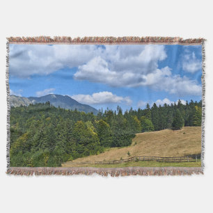 Cobertor Paisagem de Prado Montanhoso - Natureza Selvagem R