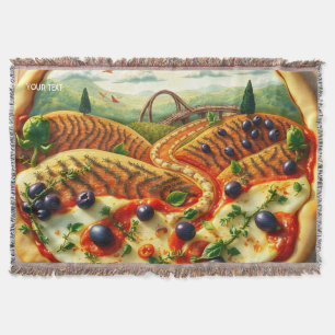 Cobertor Paisagem Italiana Fantasy Cute Whimsical