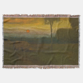 Cobertor Paisagem noturna por George Inness (1889)