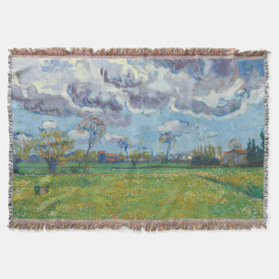 Cobertor Paisagem sob uma tempestade no céu Vincent Gogh