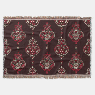 Cobertor Paisley Bandana: Boho Vintage Impressão.