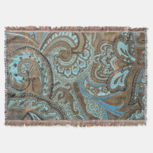 Cobertor Paisley Damask - Aberto
