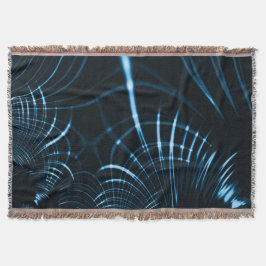 Cobertor Palhetas vivas curvas ou espinhos de azul real