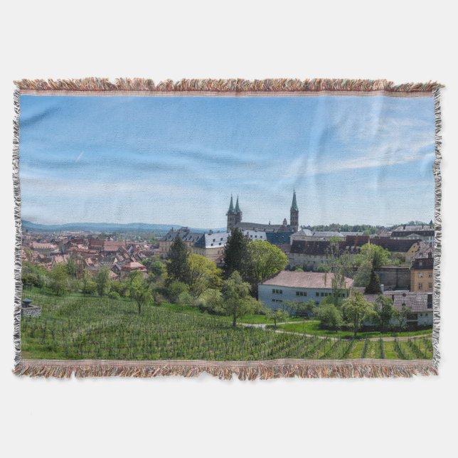 Cobertor Panorama da antiga cidade histórica de Bamberg, Al (Frente)