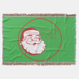 Cobertor Papai Noel HO HO HO Não Há Mais Neve Natal Fofo