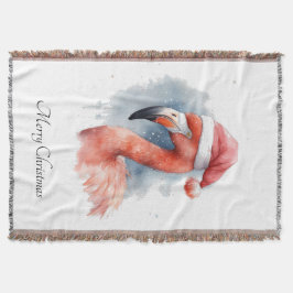 Cobertor Papai noel Snowbird Flamingo, personalizado