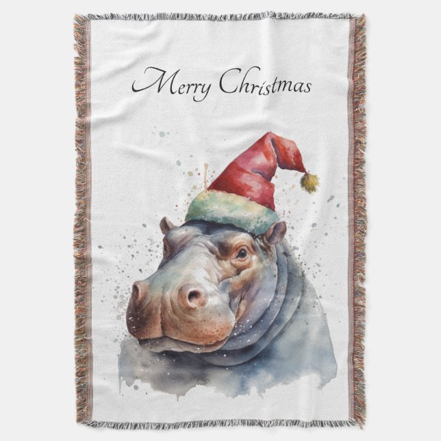 Cobertor Papais noeis Hippo, personalizado (Frente Vertical)