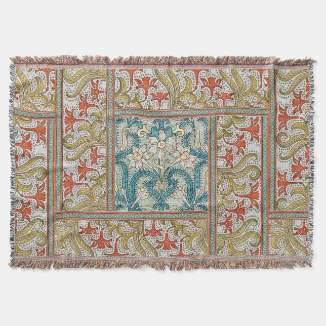 Cobertor Papel de parede para flores Daffodil chintz art no (Frente)