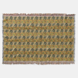 Cobertor Papel de Parede Vintage Tulipa Lírio William Morri