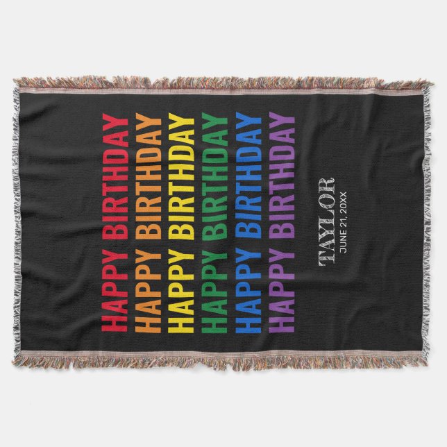 Cobertor Parabéns LGBT Orgulho LGBTQ Transgênero (Frente)