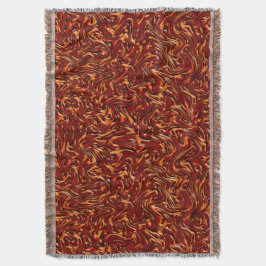 Cobertor Parece coral e laranja texturizado na parede