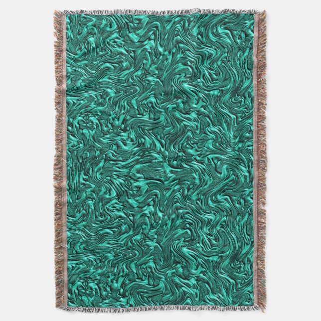 Cobertor Parece jade verde texturizado de parede (Frente Vertical)