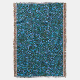 Cobertor Parede russa texturizada em azul de cadete queimad