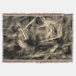 Cobertor Pares beges tortos manchados com "pinceladas"