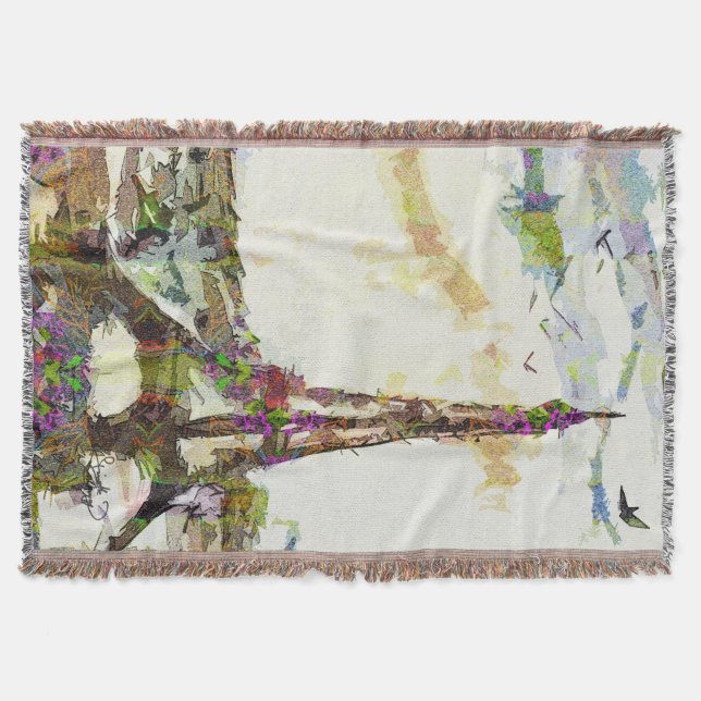 Cobertor Paris Em Primavera Eiffel Tower France (Frente)