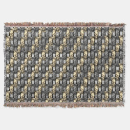 Cobertor Partes retangulares das ouros de cinzas esculpidas