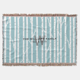 Cobertor Pássaro de Árvore Monograma