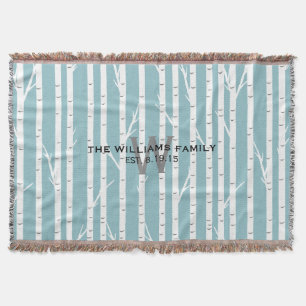 Cobertor Pássaro de Árvore Monograma