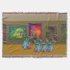 Cobertor Pássaros na Galeria