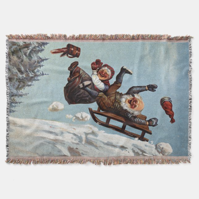 Cobertor Passeio de Trenó de Natal Wilhelm Larsen (Frente)