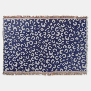 Cobertor Pasta Azul Clássica Luminter Leopard Impressão A