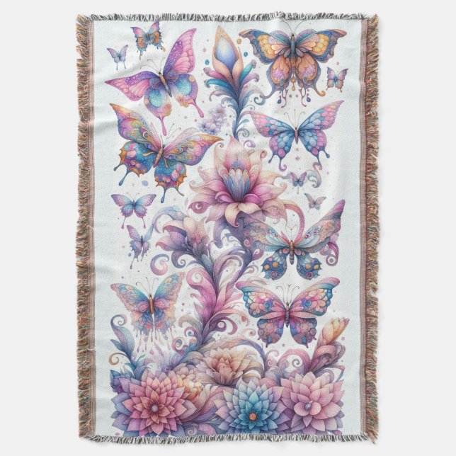 Cobertor Pastel Butterfly Cozy Blanket (Frente Vertical)