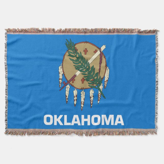 Cobertor Patriótico Impressão do Estado de Oklahoma (Frente)