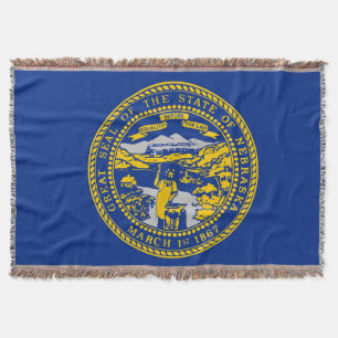 Cobertor Patriótico Impressão do Estado do Nebraska
