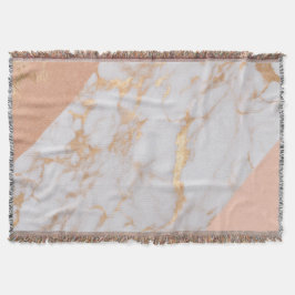 Cobertor Peachy Marble Elegance