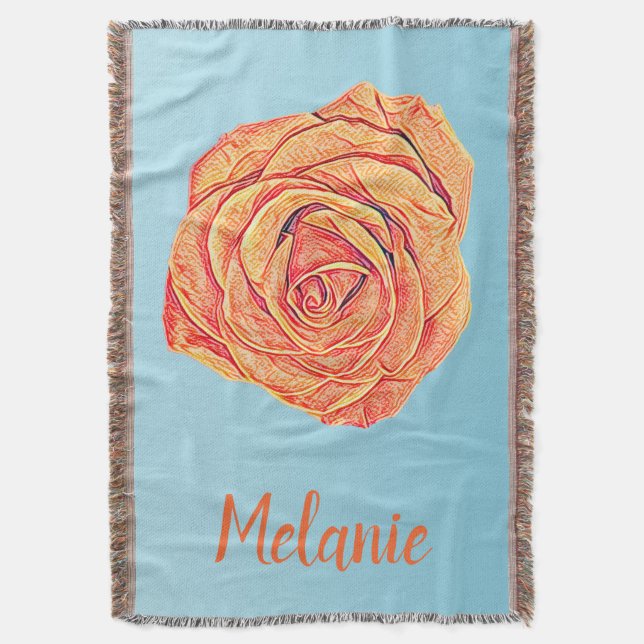 Cobertor Peachy Tangerine Rosa (Frente Vertical)