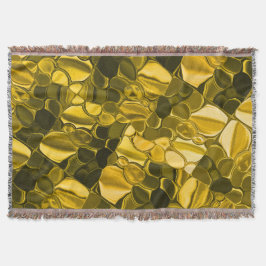 Cobertor Peças amarelas ou douradas parecem ouro-metal