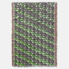 Cobertor Peças retangulares esculpidas e manchadas, cinzas