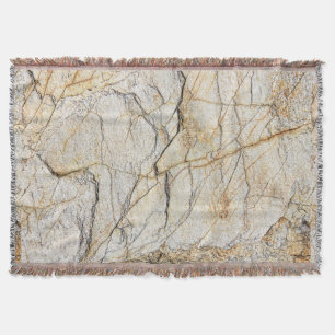 Cobertor Pedra Mable Castanho e Preto Texturizada