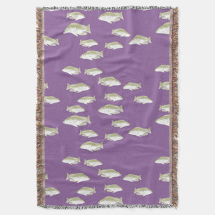 Cobertor Peixe em roxo