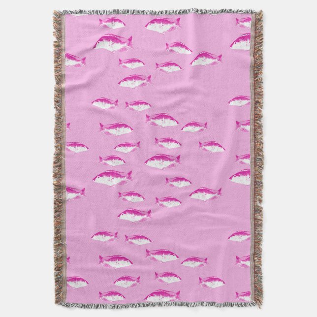 Cobertor Peixe rosa (Frente Vertical)