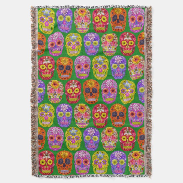 Cobertor Peles De Flor Padrão Sem Costura 2018 (Frente Vertical)