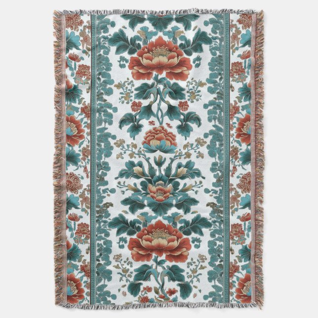 Cobertor Peony Brocade (Frente Vertical)