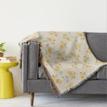 Pequena girafa fofa floral marrom
