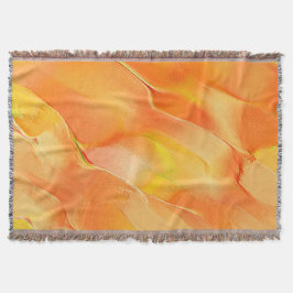 Cobertor Pequeno esculpido em amarelo e muito laranja
