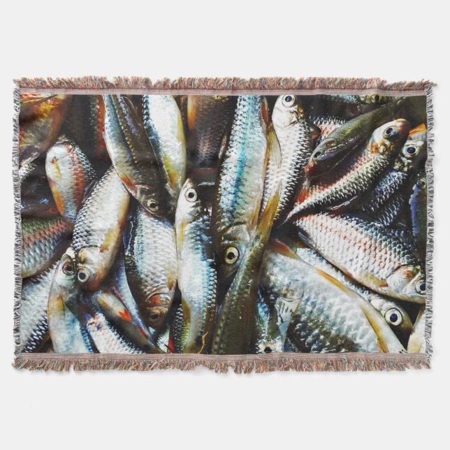 Cobertor Pequeno Peixe Branco (Frente)