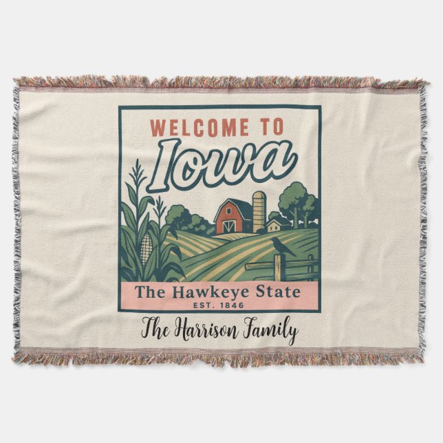 Cobertor Personalizado de Iowa (Frente)