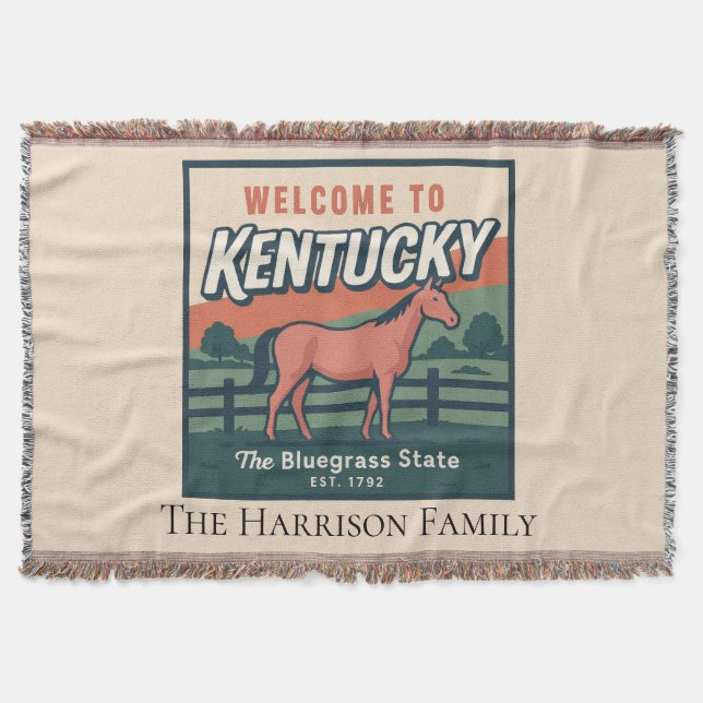 Cobertor Personalizado de Kentucky (Frente)