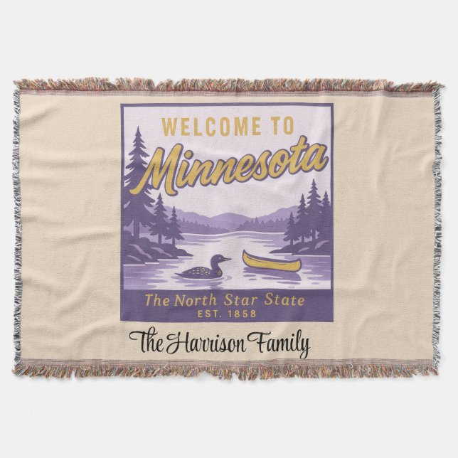 Cobertor Personalizado de Minnesota (Frente)