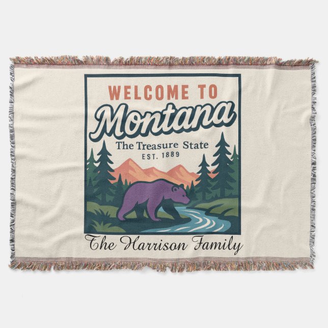 Cobertor Personalizado de Montana (Frente)