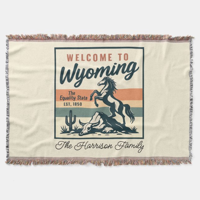 Cobertor Personalizado de Wyoming (Frente)